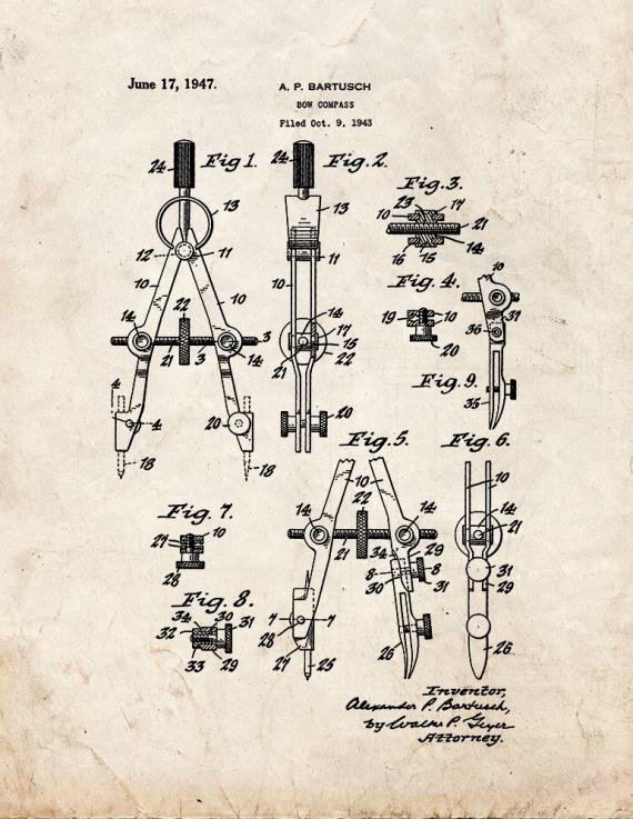 Patent Blueprint 4518 1 12 A4 Photo Print