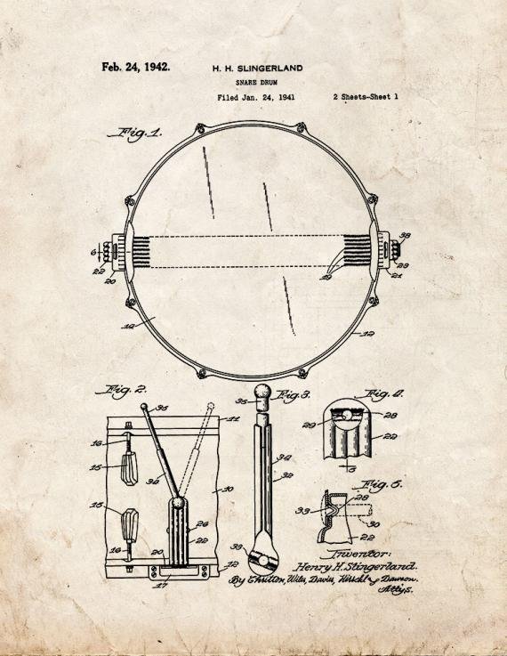 Patent Blueprint 4521 1 12 A4 Photo Print