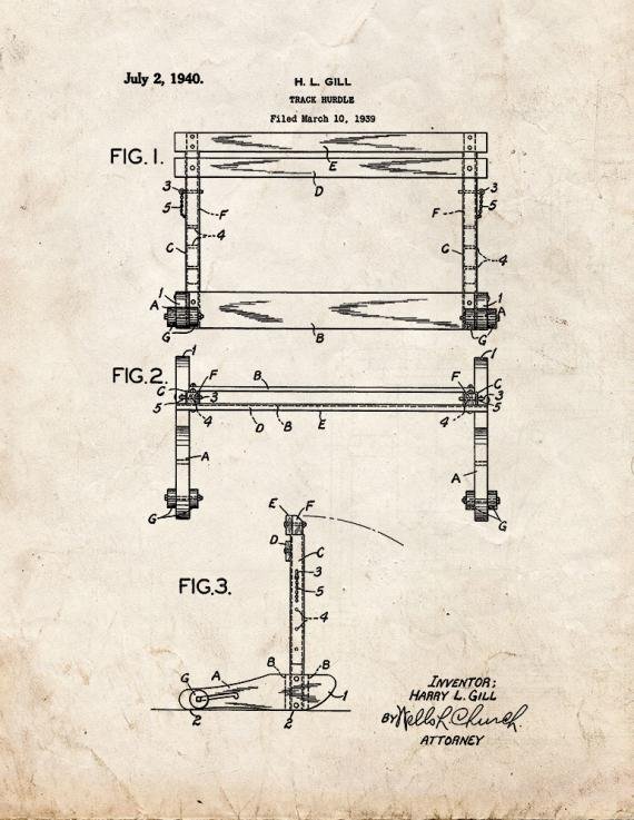 Patent Blueprint 4524 1 12 A4 Photo Print