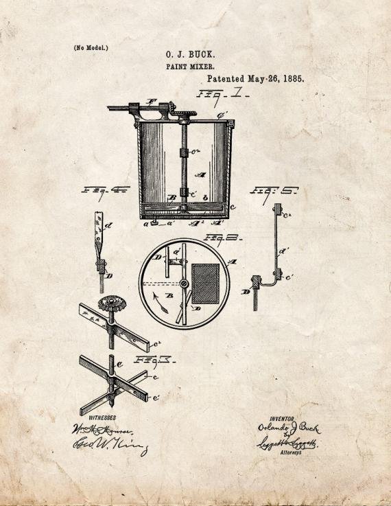 Patent Blueprint 4535 1 12 A4 Photo Print