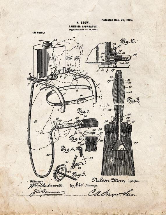 Patent Blueprint 4539 1 12 A4 Photo Print