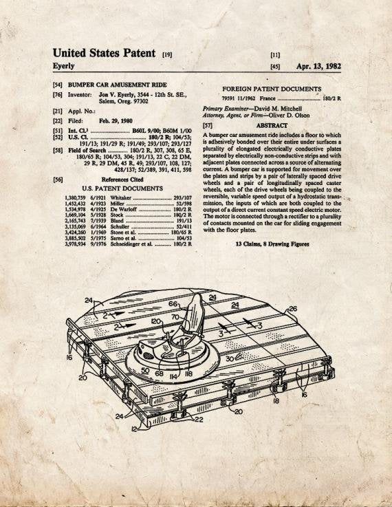 Patent Blueprint 4550 1 12 A4 Photo Print