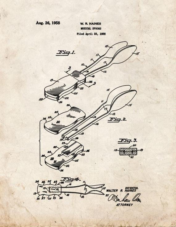 Patent Blueprint 4552 1 12 A4 Photo Print