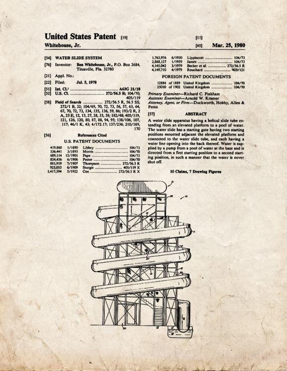 Patent Blueprint 4554 1 12 A4 Photo Print