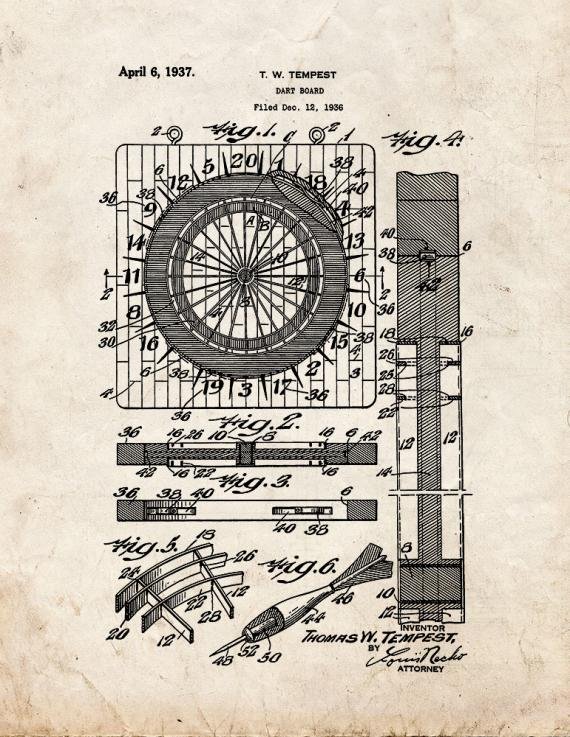Patent Blueprint 4556 1 12 A4 Photo Print