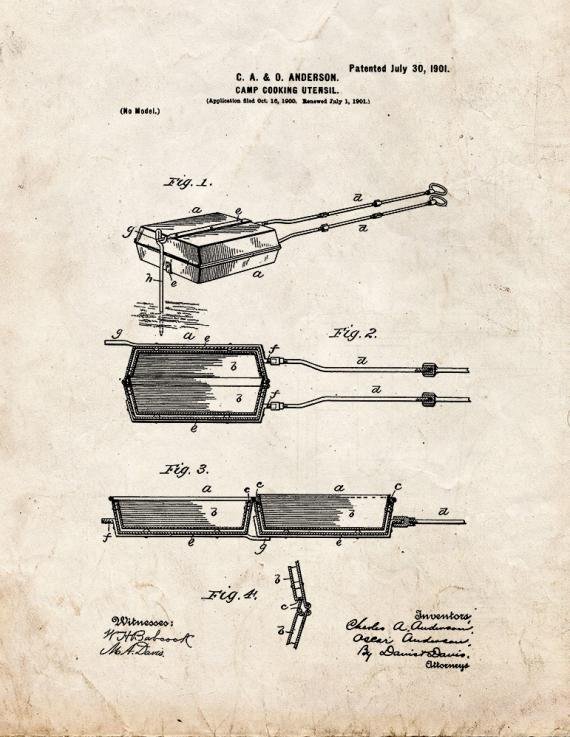 Patent Blueprint 4572 1 12 A4 Photo Print