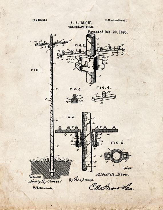 Patent Blueprint 4578 1 12 A4 Photo Print