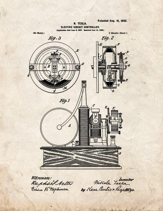 Patent Blueprint 4579 1 12 A4 Photo Print