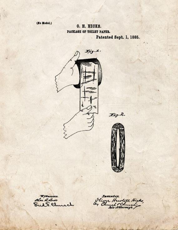 Patent Blueprint 4585 1 12 A4 Photo Print