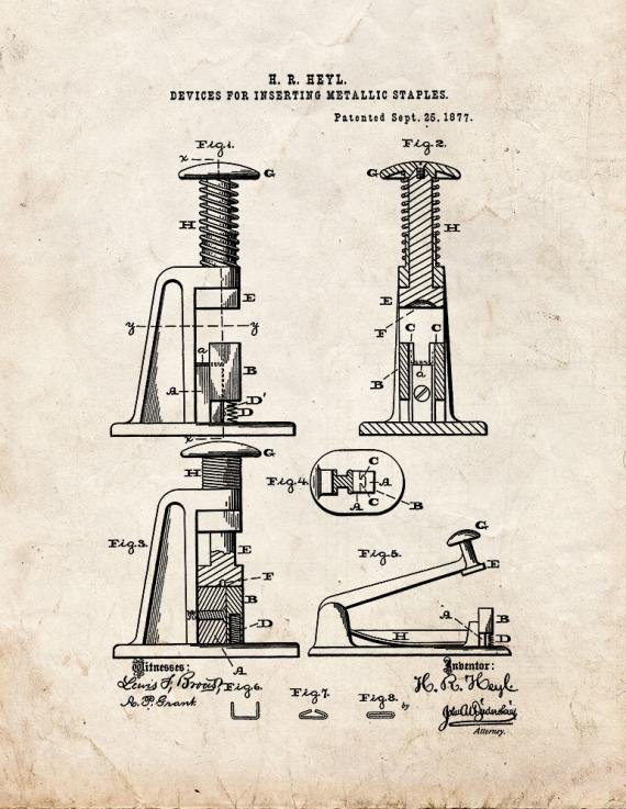 Patent Blueprint 4588 1 12 A4 Photo Print