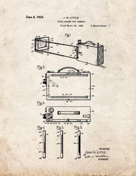 Patent Blueprint 4595 1 12 A4 Photo Print