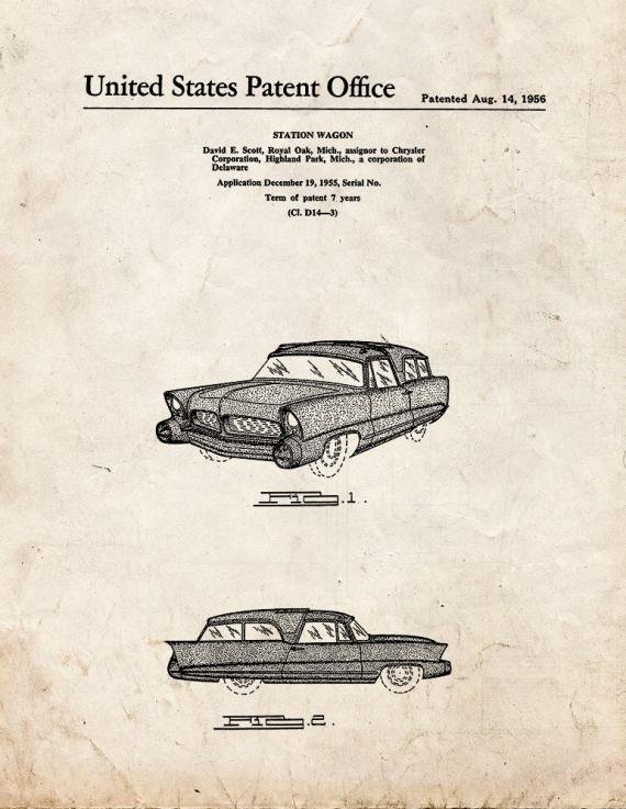 Patent Blueprint 4599 1 12 A4 Photo Print