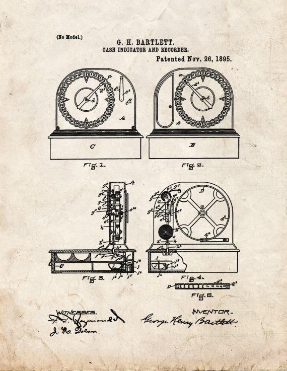 Patent Blueprint 4603 1 12 A4 Photo Print