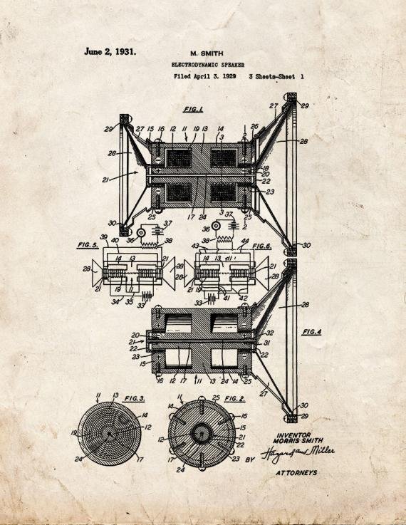 Patent Blueprint 4604 1 12 A4 Photo Print