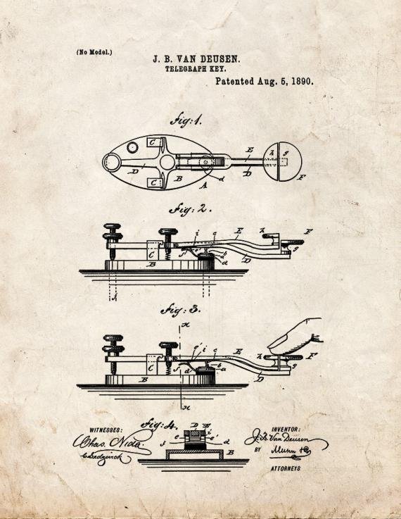 Patent Blueprint 4605 1 12 A4 Photo Print