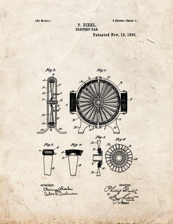 Patent Blueprint 4609 1 12 A4 Photo Print