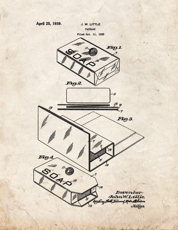 Patent Blueprint 4612 1 12 A4 Photo Print