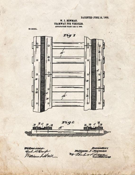 Patent Blueprint 4616 1 12 A4 Photo Print