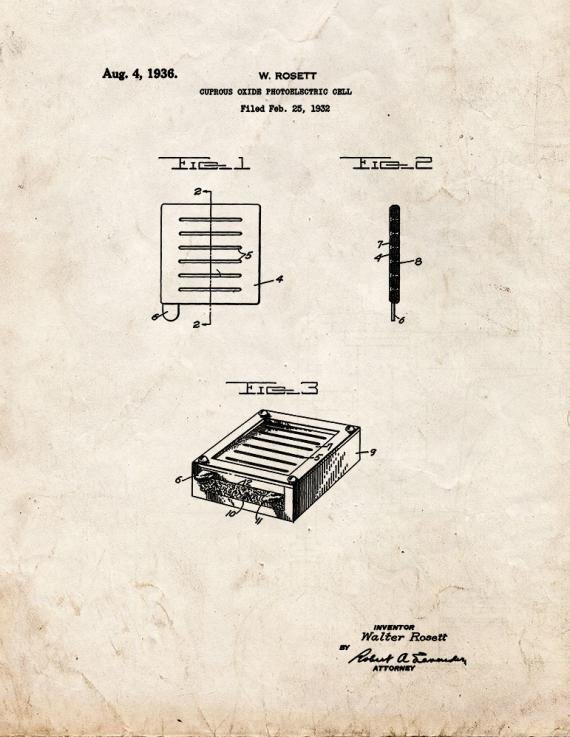 Patent Blueprint 4623 1 12 A4 Photo Print
