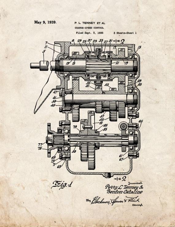 Patent Blueprint 4624 1 12 A4 Photo Print
