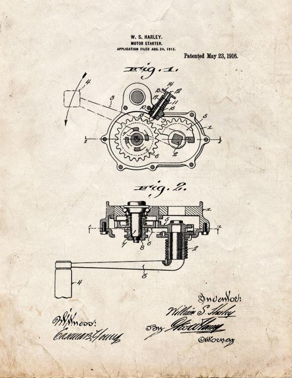 Patent Blueprint 4629 1 12 A4 Photo Print