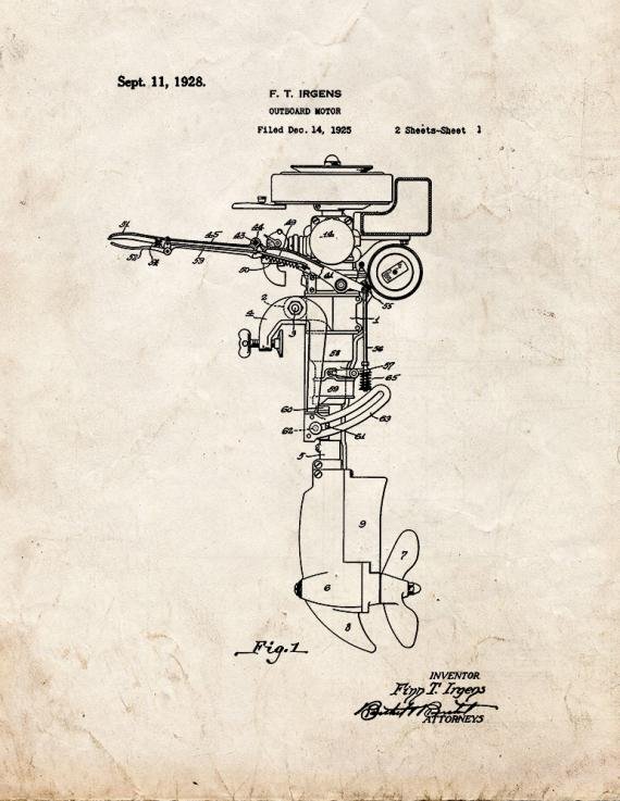 Patent Blueprint 4633 1 12 A4 Photo Print