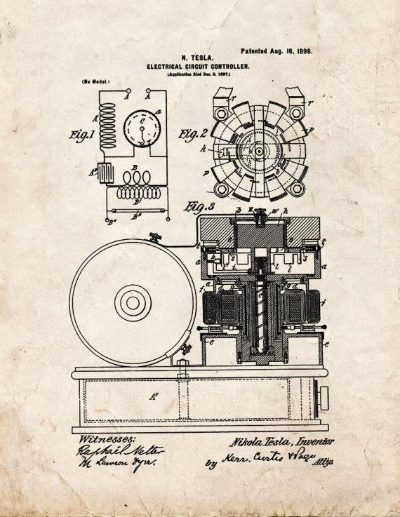 Patent Blueprint 4635 1 12 A4 Photo Print