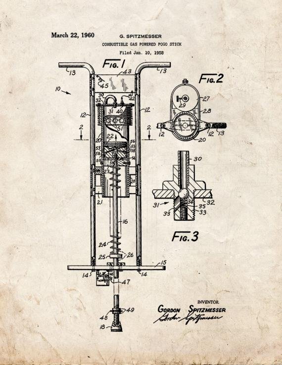 Patent Blueprint 4640 1 12 A4 Photo Print