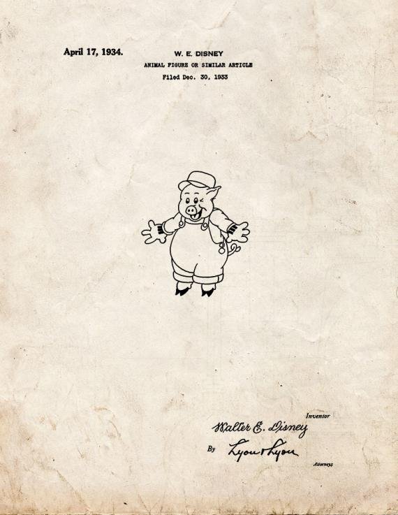 Patent Blueprint 4644 1 12 A4 Photo Print