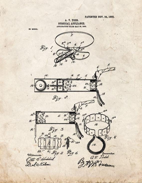 Patent Blueprint 4648 1 12 A4 Photo Print