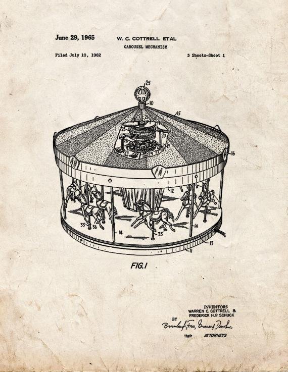 Patent Blueprint 4652 1 12 A4 Photo Print