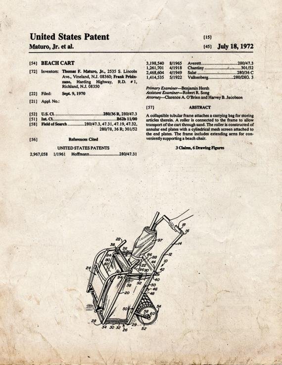 Patent Blueprint 4654 1 12 A4 Photo Print