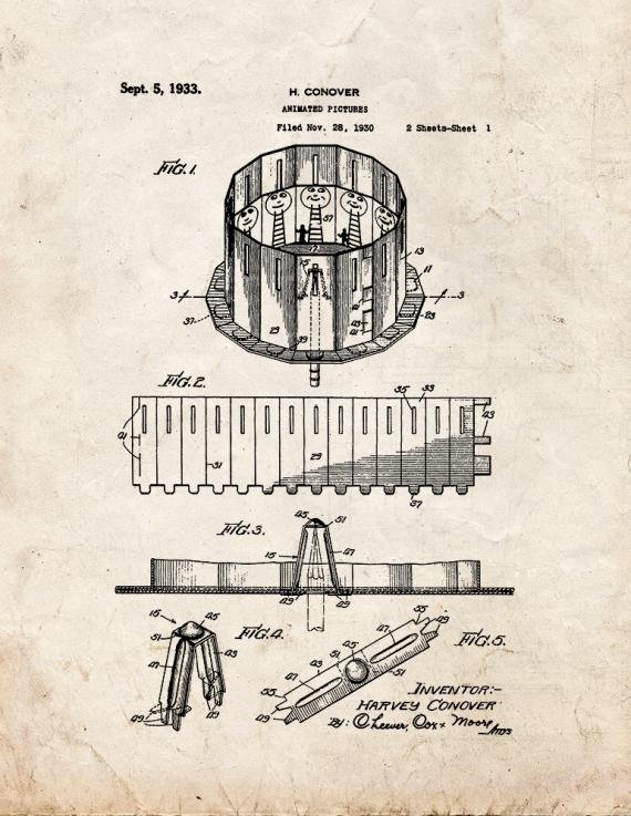 Patent Blueprint 4657 1 12 A4 Photo Print