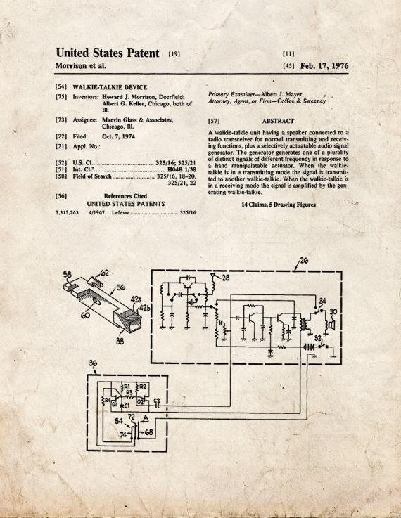 Patent Blueprint 4660 1 12 A4 Photo Print