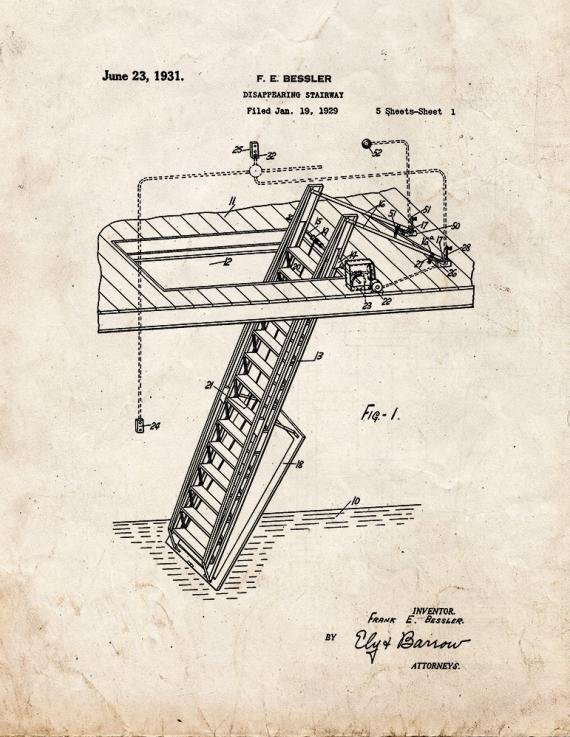 Patent Blueprint 4663 1 12 A4 Photo Print