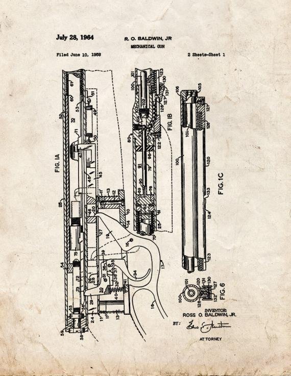 Patent Blueprint 4665 1 12 A4 Photo Print