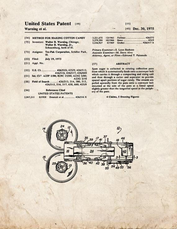 Patent Blueprint 4666 1 12 A4 Photo Print