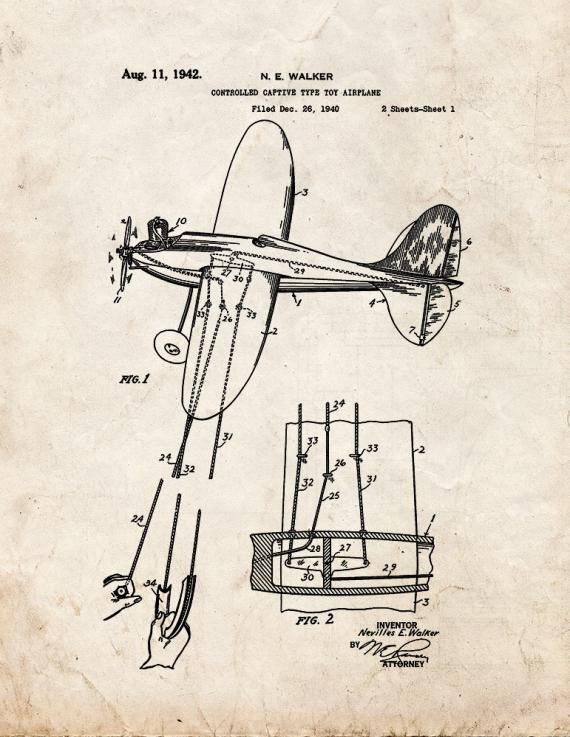 Patent Blueprint 4667 1 12 A4 Photo Print