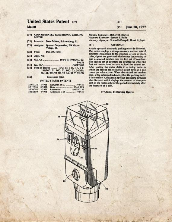 Patent Blueprint 4671 1 12 A4 Photo Print