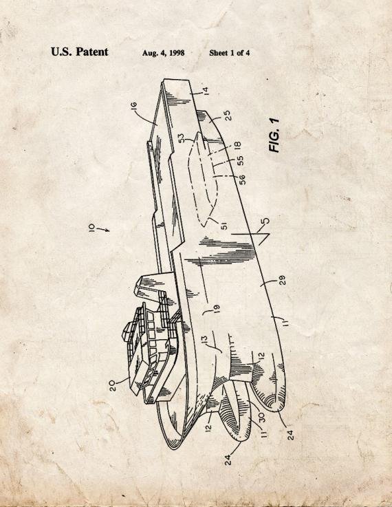 Patent Blueprint 4672 2 12 A4 Photo Print