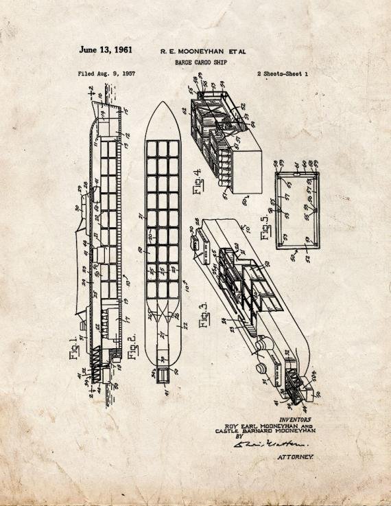 Patent Blueprint 4675 1 12 A4 Photo Print