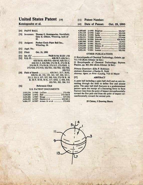 Patent Blueprint 4680 1 12 A4 Photo Print