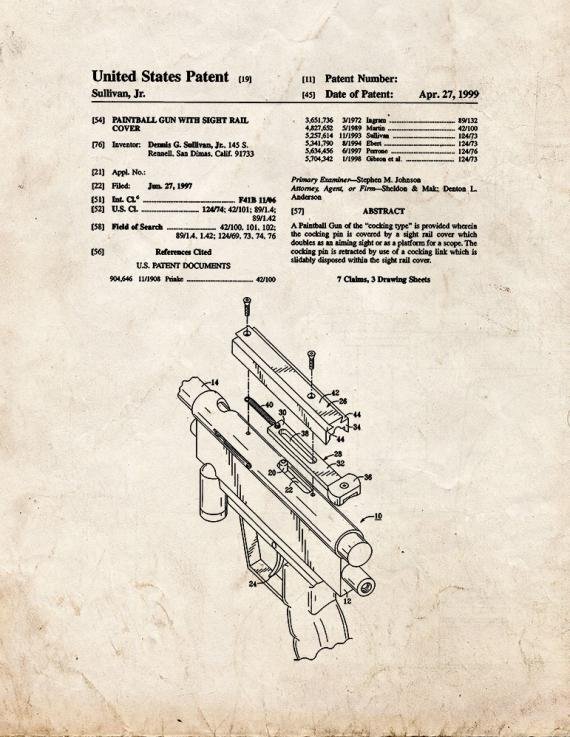 Patent Blueprint 4681 1 12 A4 Photo Print