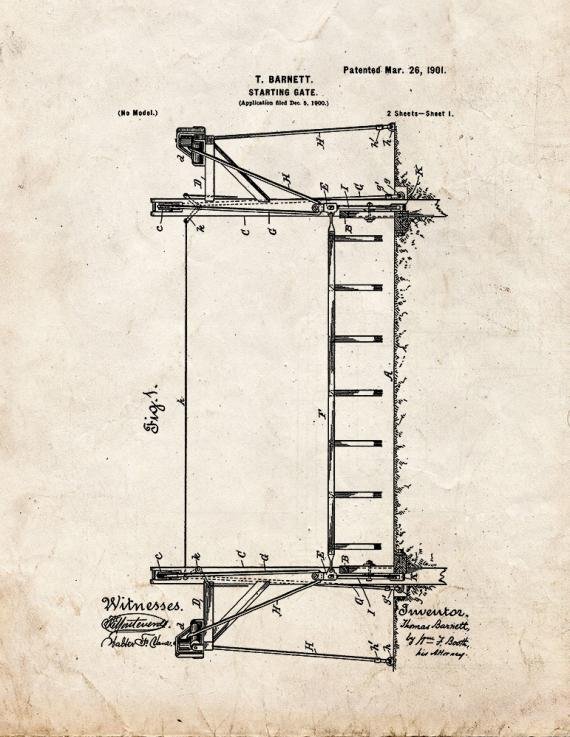 Patent Blueprint 4695 1 12 A4 Photo Print