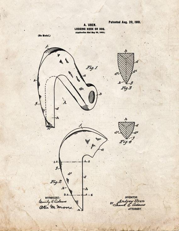 Patent Blueprint 4698 1 12 A4 Photo Print