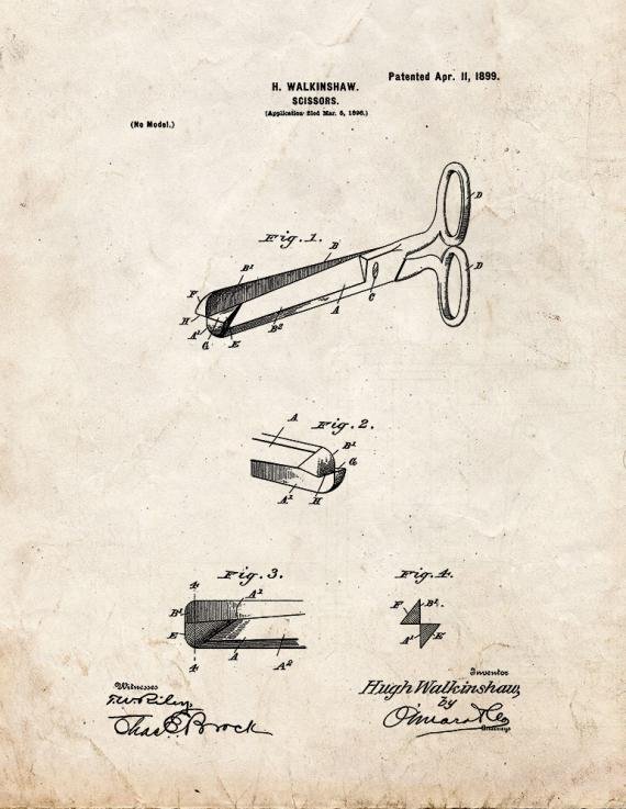 Patent Blueprint 4699 1 12 A4 Photo Print