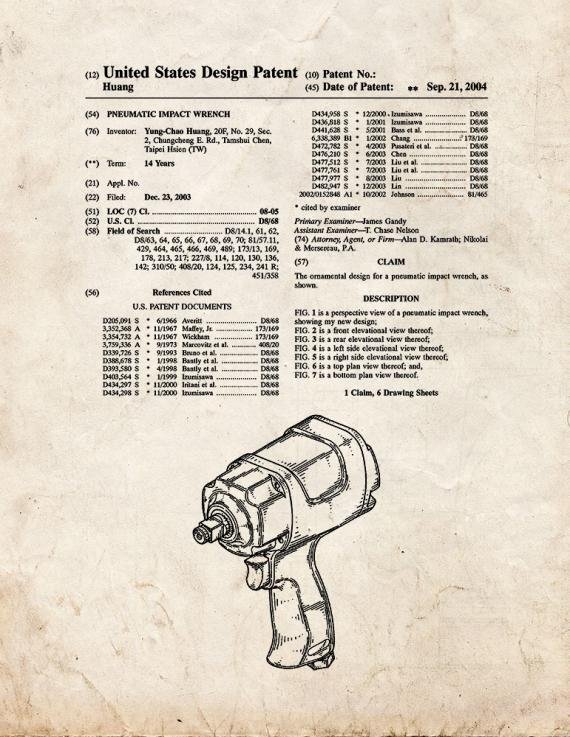 Patent Blueprint 4710 1 12 A4 Photo Print