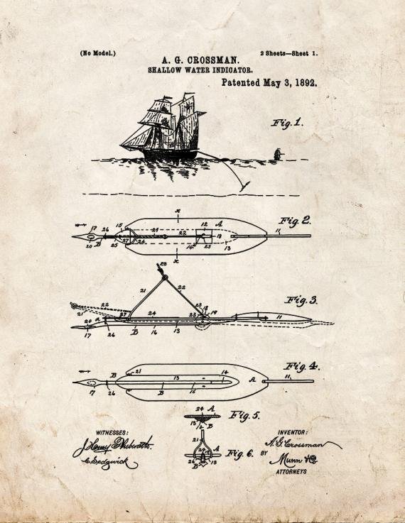 Patent Blueprint 4716 1 12 A4 Photo Print