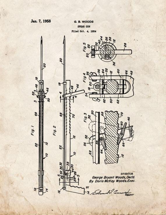 Patent Blueprint 4720 1 12 A4 Photo Print