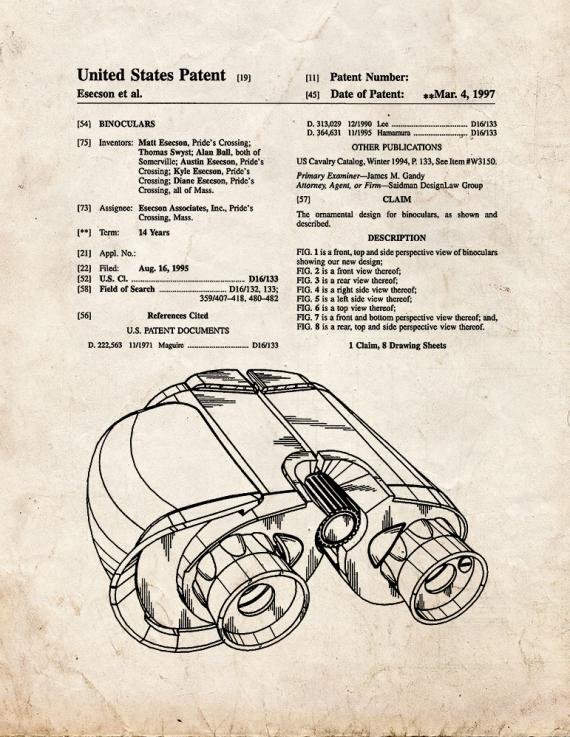Patent Blueprint 4724 1 12 A4 Photo Print